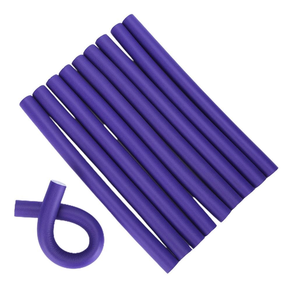 10Pcs Spiral Twist Hair Curlers  Styling Flexible Curler Curling Rods Hairdressing Tools