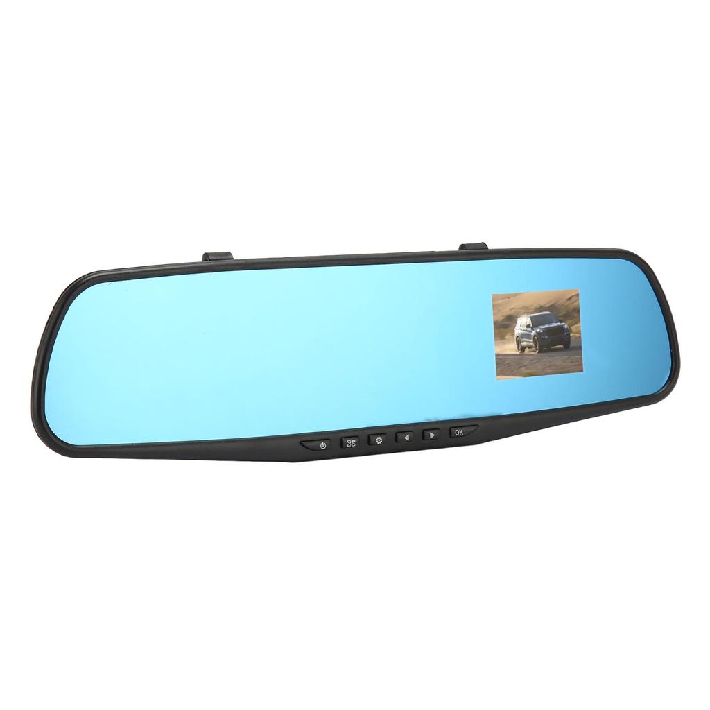 Rear View Mirror with Front Camera and G Sensor 2.4 Inch Full HD 1080P Vehicle Driving Recorder for Car Truck SUV