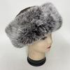 New Fashionable Fur Caps Real Rabbit Fur Hats For Women Warm Russian Winter Hat Rabbit Fur Cap Brimless Melon Cap Beanies ForMen