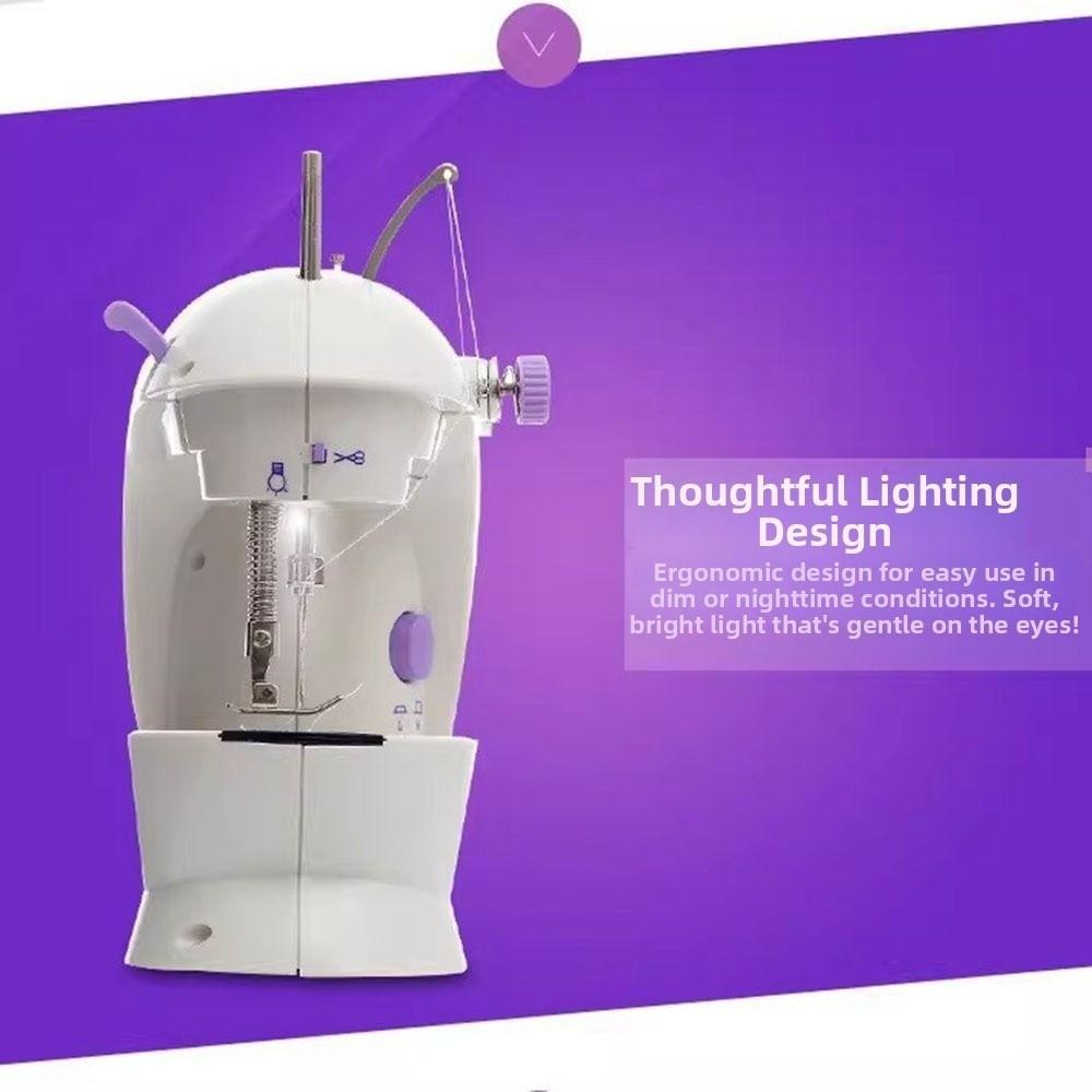 LED Light Electric Sewing Machine Dual Speed Portable Sewing Machine Mini Sewing Machine Beginners
