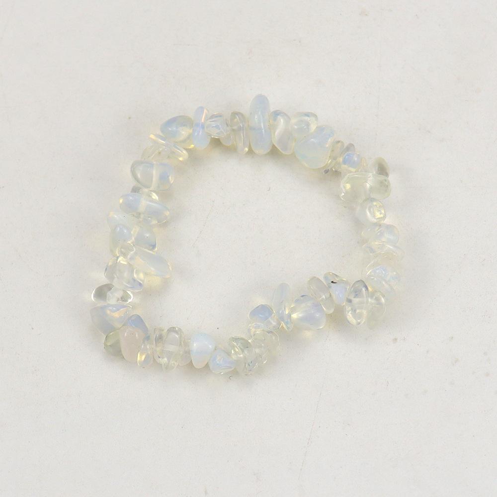 Handmade Beaded Natural Crystal Crushed Stone Bracelet B54