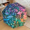 Ocean Animals Themed Folding Umbrella Fashion Auto-Open 8 Iron Ribs Plastic Handle Foldable Sunshade Perfect Christmas Gifts