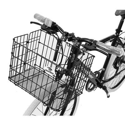 PANTHER Folding Basket, Bicycle Folding Basket, ATHENA-Specific Basket, Folding Front Basket for Folding Bicycles and Mini Velo Bikes, PFB-035 (Black)