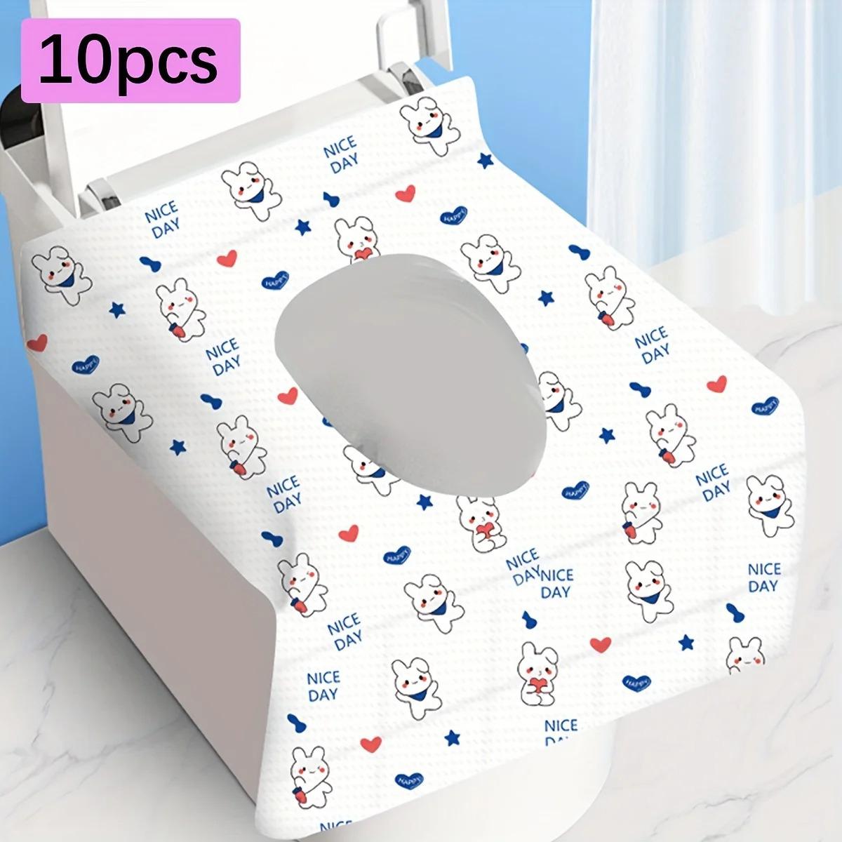 

10/20/50PCS Portable Disposable Toilet Seat Cushion for Travel Hotels Dirt and Bacteria Resistant Waterproof Seat Cushion Paper