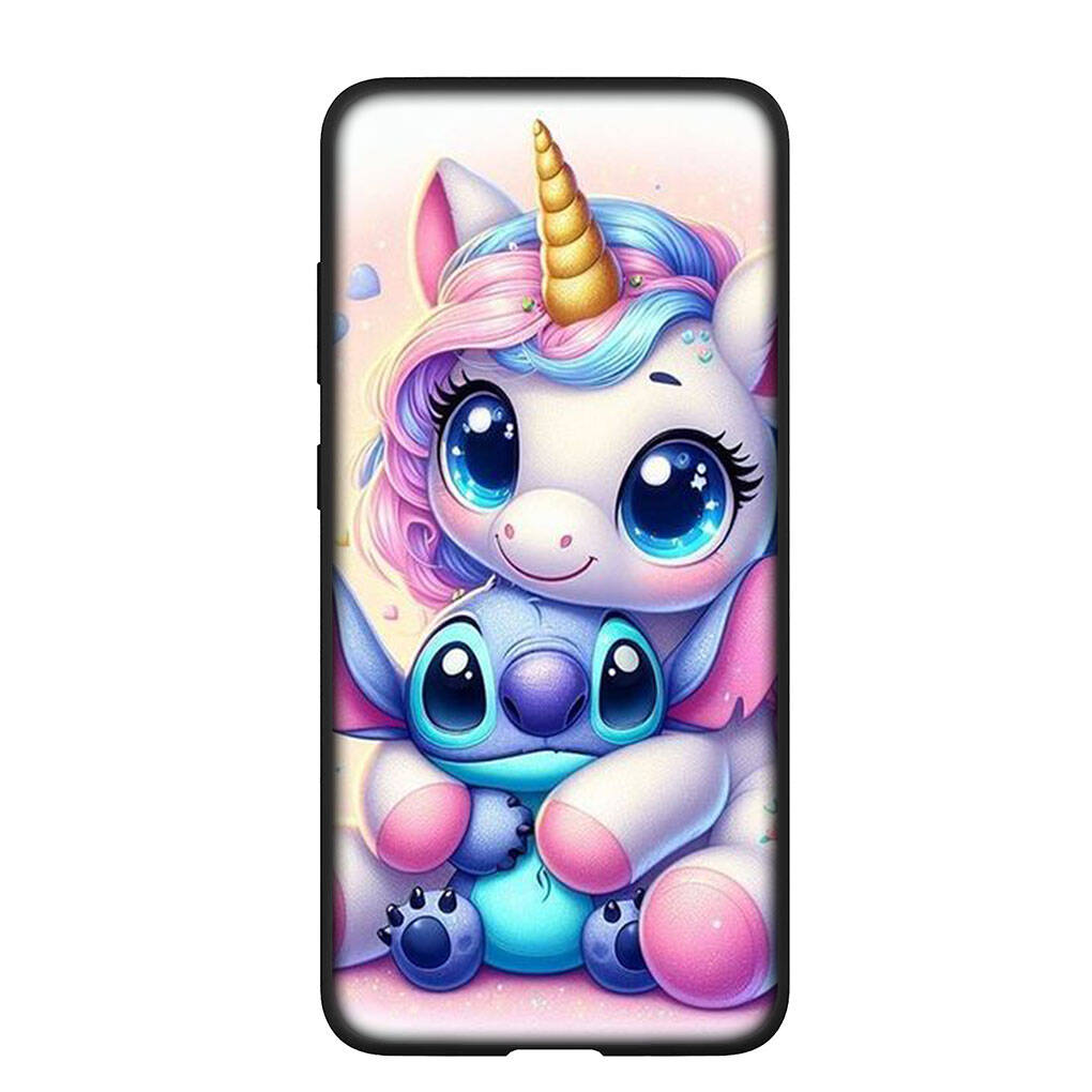 Phone Case for Samsung Galaxy S25 S23 S22 S21 S24 Ultra FE A05 A06 A15 A16 A36 A37 A35 A54 A55 A56 A57 A25 A26 A53 A17 Blue Lilo Stitch Lovely Cover