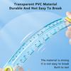 4pcs Soft Silicone Straight Ruler Non Slip Triangle Rulers Simple Stationery Ruler  School Office