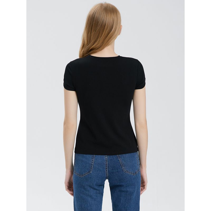 Celebrity Style Fashion Letter Short-Sleeved T-shirt for Women 2025 Summer New Arrival Silm Slimming Cotton T-shirt Undershirt