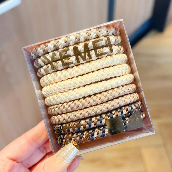 High Ponytail Hair Tie 10/14Pcs Elasticity Ropes, Thick Rubber Bands, Super Grip No Slip Ties, Breakage Accessories for Running Climbing Non-slip