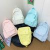 Korean version schoolbag female college student cute embroidery large-capacitycomputer backpack lightweight junior high school student travel backpack