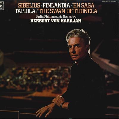 LP Herbert von Karajan Berliner Philharmoniker - Sibelius: Finlandia, En Saga, Tapoi EAC80377 ANGEL 1977 Japan Klassiek Gebruikt