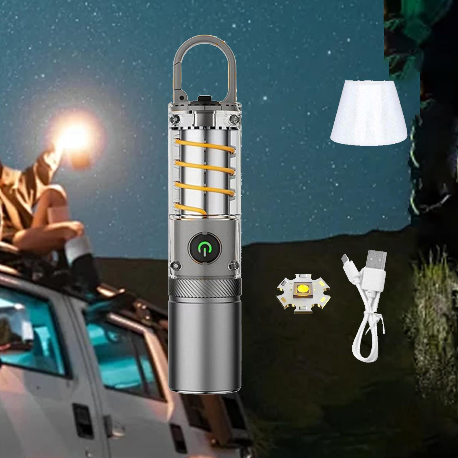 

Светодиодный фонарик, портативный водонепроницаемый, масштабируемый, портативный фонарик для бега, походов White Laser