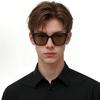 Gucci GG1346SK 005 Oversized Square Sunglasses - Shiny Black & Brown Lenses
