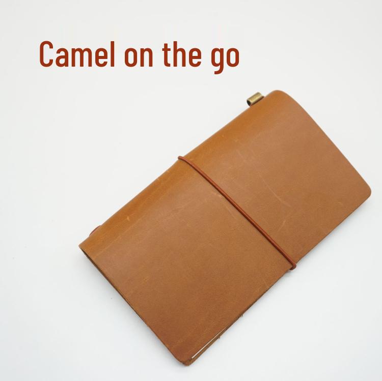 Cowhide Traveler's Loose-leaf Notebook Planner Diary