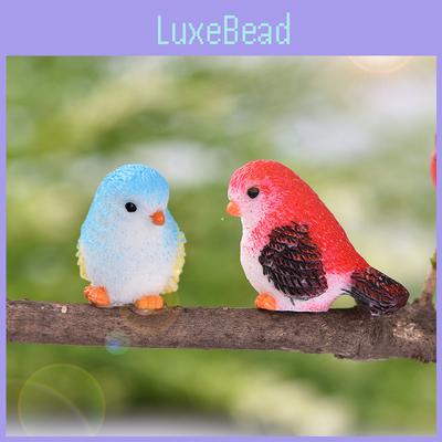 Adorable Cartoon Bird Resin Figurine For Mini Plant Landscape And Garden Decor