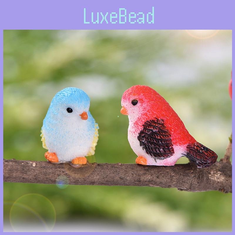 Adorable Cartoon Bird Resin Figurine For Mini Plant Landscape And Garden Decor
