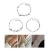 Star Bracelet Silver Color Round Bead Chain Bracelet For Women Girls Gift