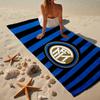 Asciugamano da Spiaggia con Emblema Inter Milan, Asciugatura Rapida, Facile da Curare, Utilizzabile Sia per il Fitness che per le Vacanze al Mare, Essenziale Sportivo Regalo per Fan