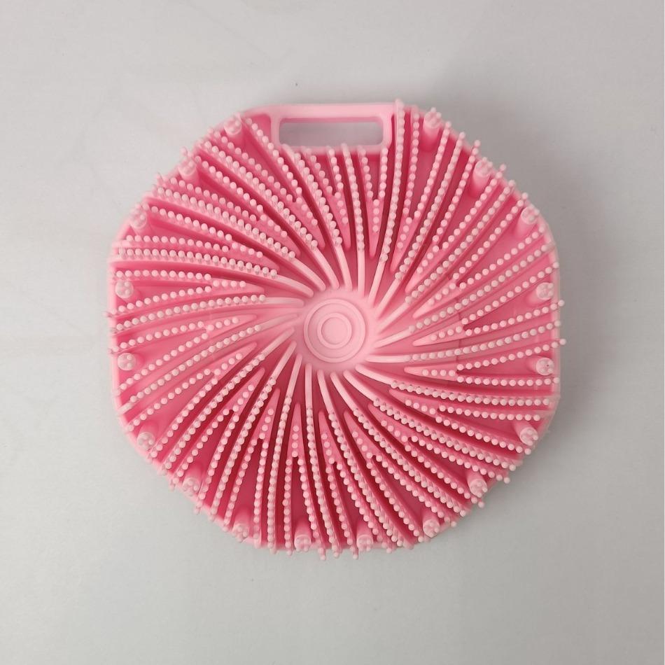 Soft Silicone Exfoliating Brush Cleanser Manual Body Cleansing Scrubber Shower Gentle Massage Bath Brush Bathroom Accessorie