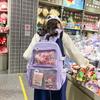 Versatile Large-Capacity Transparent Ita Backpack for Girls and Women