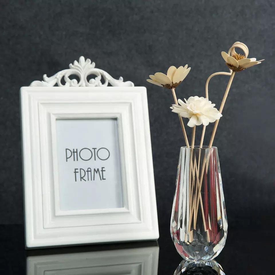 New Product Explosion Handmade Faceted Crystal Flower Vases Luxury Tabletop At Factory Price