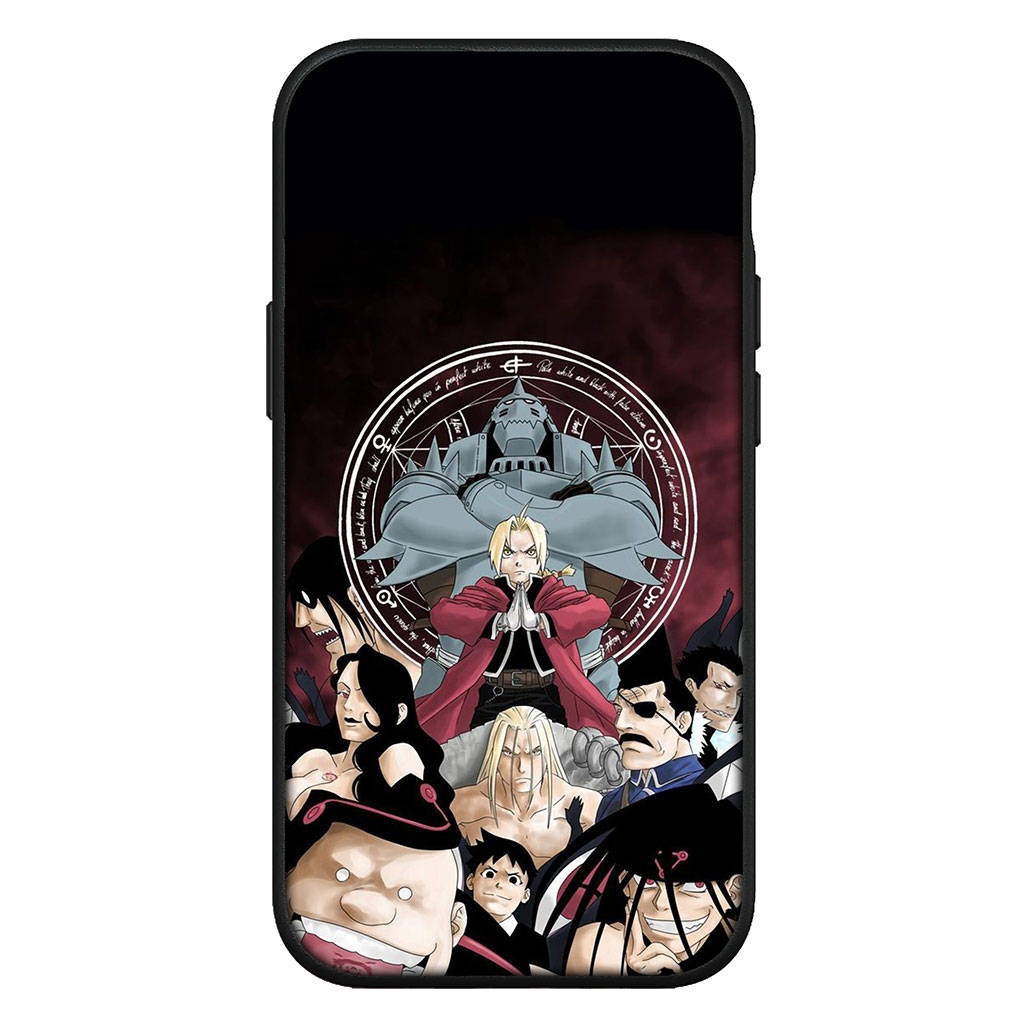 for iPhone 16 15 X XR Samsung Galaxy S24 S23 Plus Xiaomi Redmi Note 13 12 11 Pro Max 9 14 OPPO Huawei Cover Anime Fullmetal Alchemis Elric Edward Case