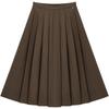 Women's Casual Pleated Midi Skirt