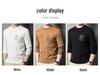 Men's Casual Light Jacquard Knitted Pullover Sweater - Long Sleeve, Round Neck (Autumn/Spring)