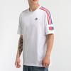 Adidas Originals Trefoil Logo Print Sports Short Sleeve T-Shirt Men Tops White GE0837