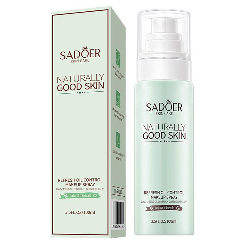 SADOER Refreshing Oil Control Makeup Spray, Moisturizing, Refreshing Oil Control, Non-face Makeup, Brightening Skin Tone