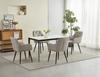 JORK chair - dark beige velvet / black legs x 1