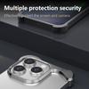 Luxury Irregular Aluminum Alloy Shockproof Phone Case for Apple iPhone 17 Pro Max/17 Air/ 16 Plus/ 15 Pro - Reinforced Bumper with Aromatherapy Design