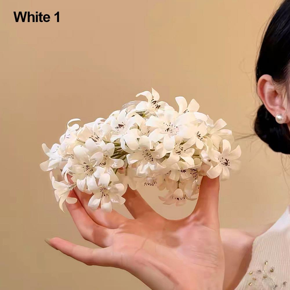 Portable Floral Flower Hair Clip Korean Beautiful Hairpin Bun Clips