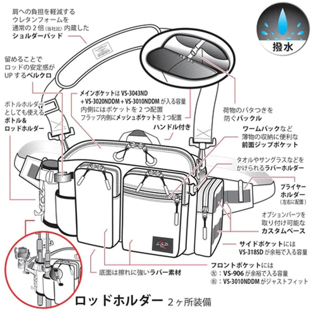 Love Soul Dream LSD Designs Tuned Monster Hip Bag In Cordura Khaki
