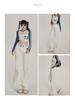 Spicy Girl Low-Waist Black Micro-Flare Jeans for Women - Spring/Autumn 2025 Slim-Fit Wide-Leg Versatile Pants