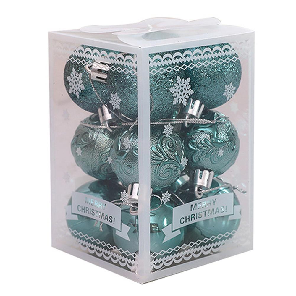 12pcs Christmas Ball Ornament Xmas Tree Ball Bauble Hanging Pendants Home Party Decor 2025 New Year Gift Noel Navidad