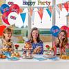 Union Jack Logo Balloons Set Red Blue White Balloons Anniversary Party Favors Supplies Decorations