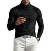 Herren Langarm Rollkragen Basisschicht Oberteil mit Kragen Farbe für Herbst und Winter