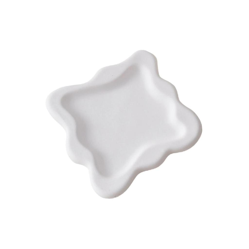 Gypsum Jewelry Dish Photography Props Display Plate for Makeup