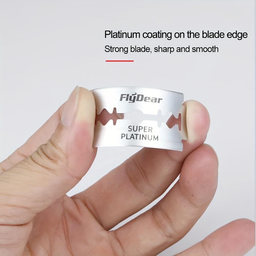 10/100pcs Premium Stainless Steel Razor Blades Double Edge Sharp Razors for All Skin Type for Shaves Beard Trimming Hair Removal