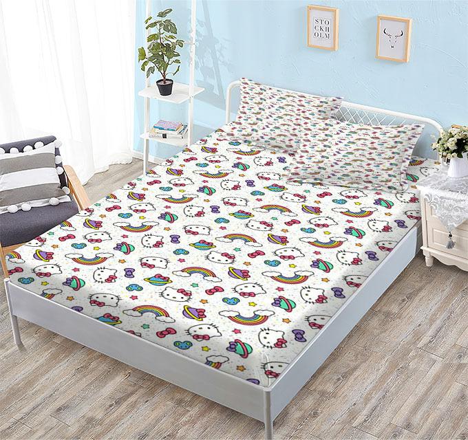 Kompleksowy Polerowany Materac, Nowy Rodzinny Uroczy Kreskówkowy Zestaw Trzyczęściowy Materac Dziecięcy