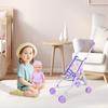 Girl Doll Toy Stroller Realistic Stroller Toy Role Play Pretend Doll Pram Dress Up Game Accessories for Home Birthday