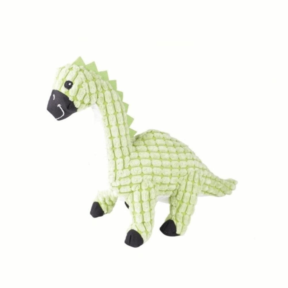 Dog Vocal Toy Bite-Resistant Dog Chew Toys Plush Dinosaur Shape Squeak Toys Simulation Animal Puppy Molar Toy Training Supplies