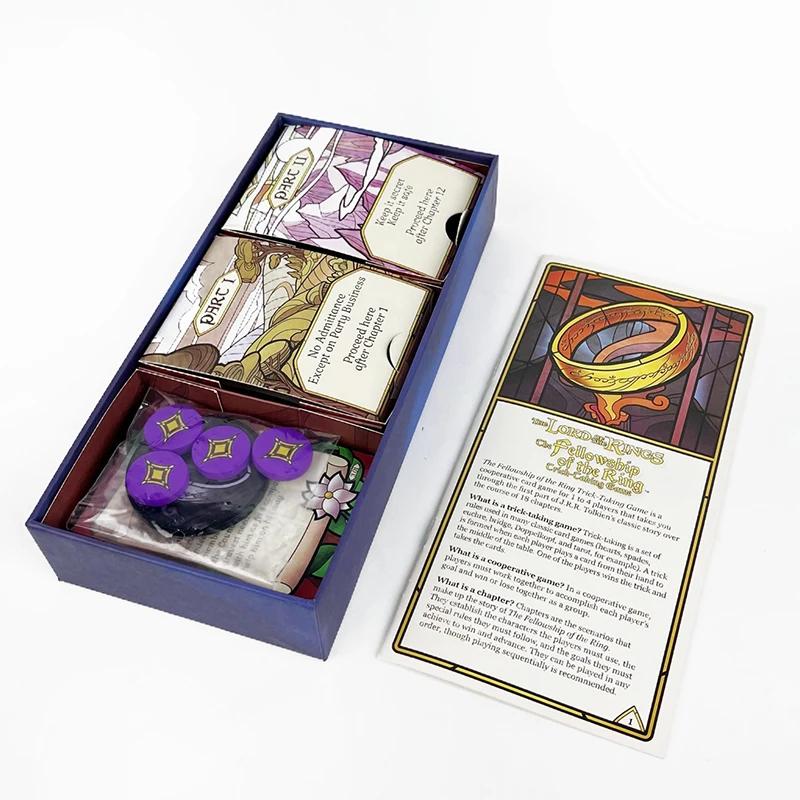 The Lord of The Rings The Fellowship of The Ring Trick-Taking Game Bilingual Board Game Cooperative Strategy Card Game Adventure