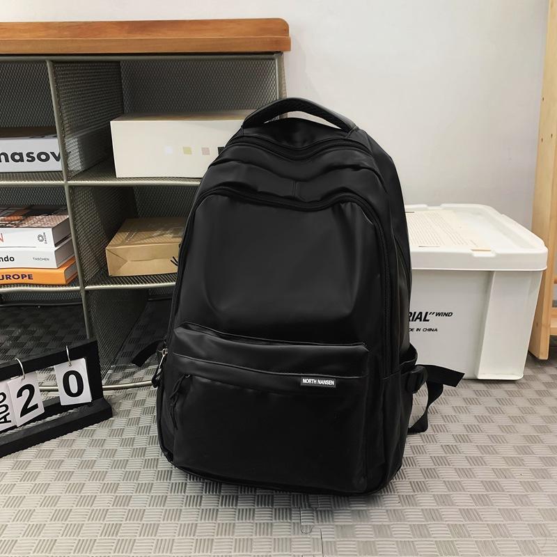 

Школьный рюкзак для учениц средней школы, универсальный рюкзак большой вместимости для мальчиков и девочек, студенческий кампусный рюкзак, мужская новая сумка из полиуретана