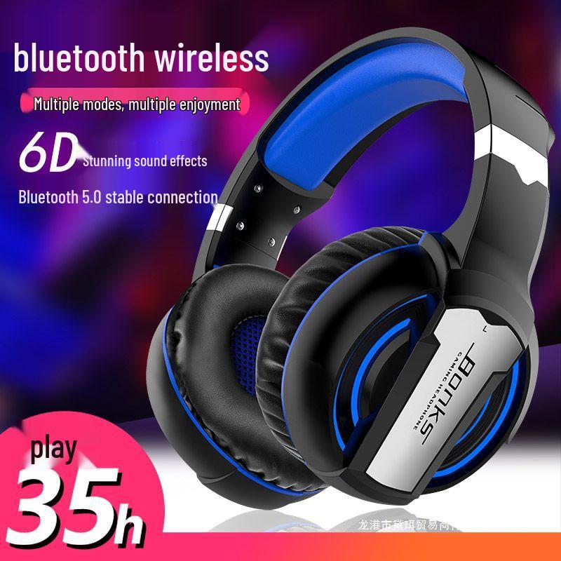 Over-Ear Wireless Bluetooth Headphones for Huawei, OPPO, Vivo, Apple: Deep Bass, Gaming Compatible