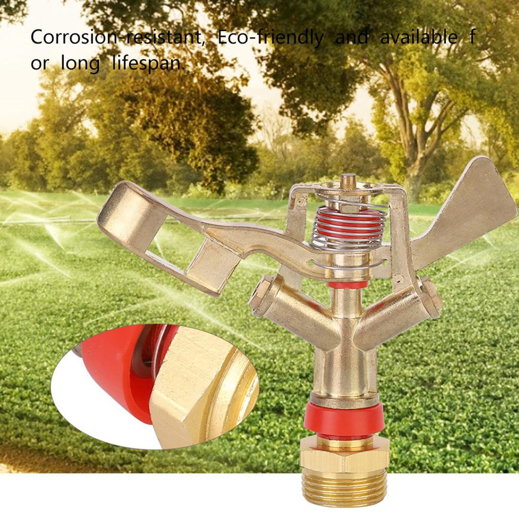 G3 4in 25mm Male Thread Zinc Alloy Irrigation Garden Rocker Arm Sprinkler Nozzle Spray Head