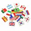 20pcs 15x16mm Enamel National Flags of Countries Charms Pendant DIY Jewelry Making Accessories for Necklace Earrings Bracelet