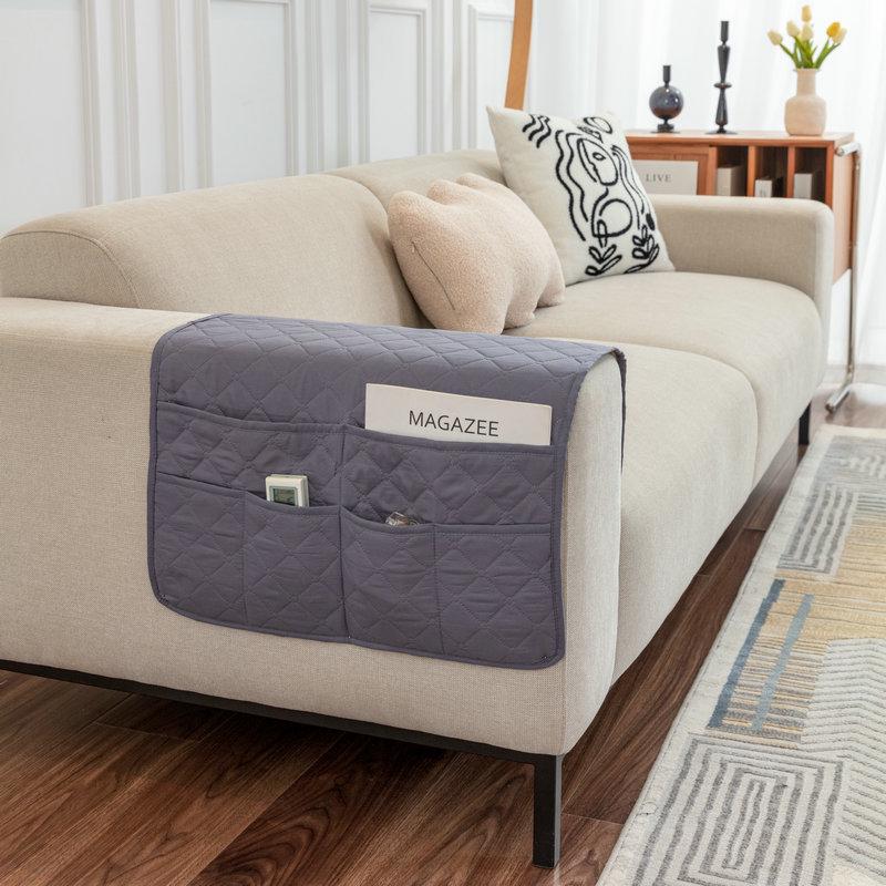 Uniwersalna ultradźwiękowo wytłaczana podkładka podłokietnika z miejscem do przechowywania na sofy nowoczesne minimalistyczne na każdą porę roku