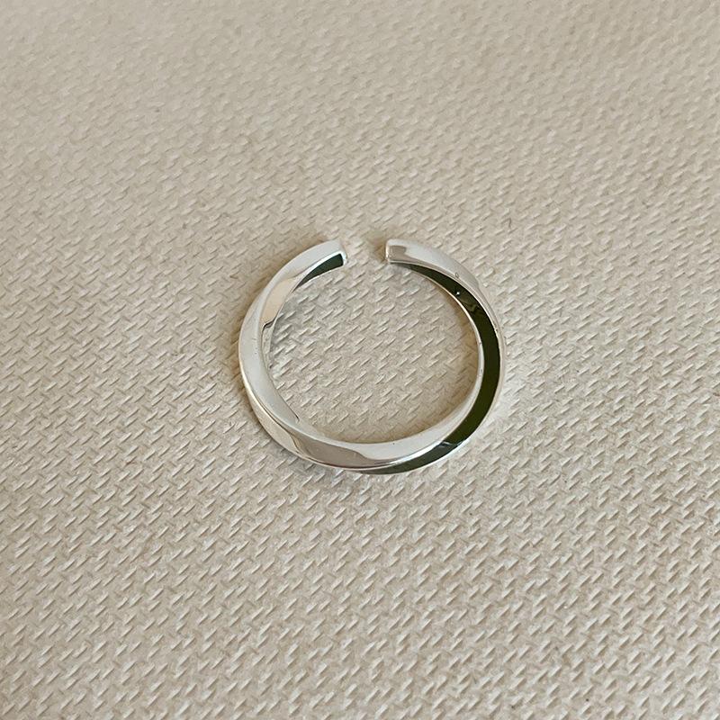 

Кольцо Niche Design Sense Twist Twist Drip Oil Opening Ring для женщин, простое, индивидуальное, модное, универсальное, для поездок на работу