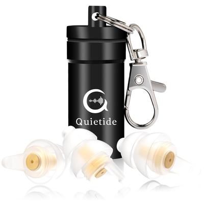 Q5 Gold Earplugs for Sound Small Size with 32dB Noise Perfect for Carrying and Japanese Instructions Sleep, Filter, Reduction, Airplanes,